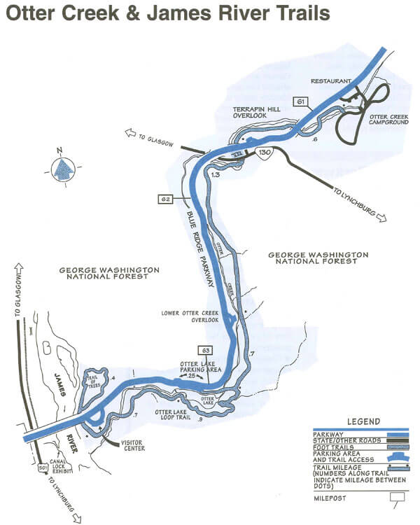 Otter Creek and James River Trails
