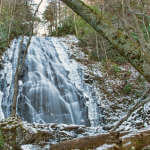 Crabtree Falls in Snow